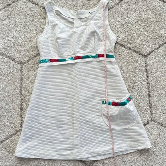 Vintage 70s Handmade Tennis Sundress Tenniscore Meets Retro Chic - Picture 5 of 10